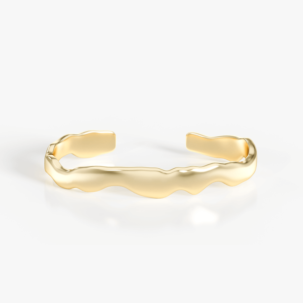 Fluid Form Cuff Bangle