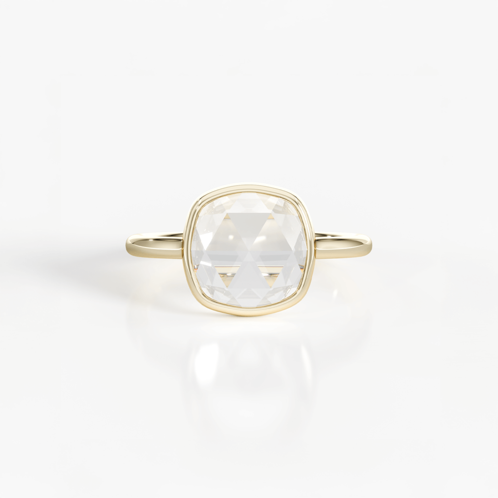 1 The Regal Rose Cut Ring Yellow Gold Giano Jewellers